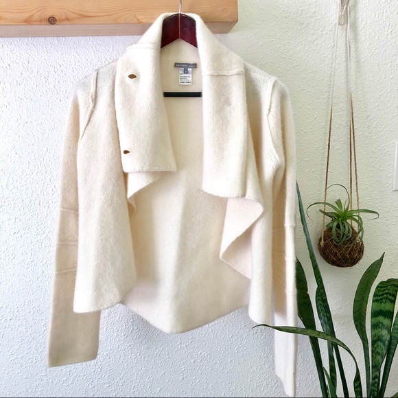 James Perse cashmere cream wrap sweater - Picture 5 of 7